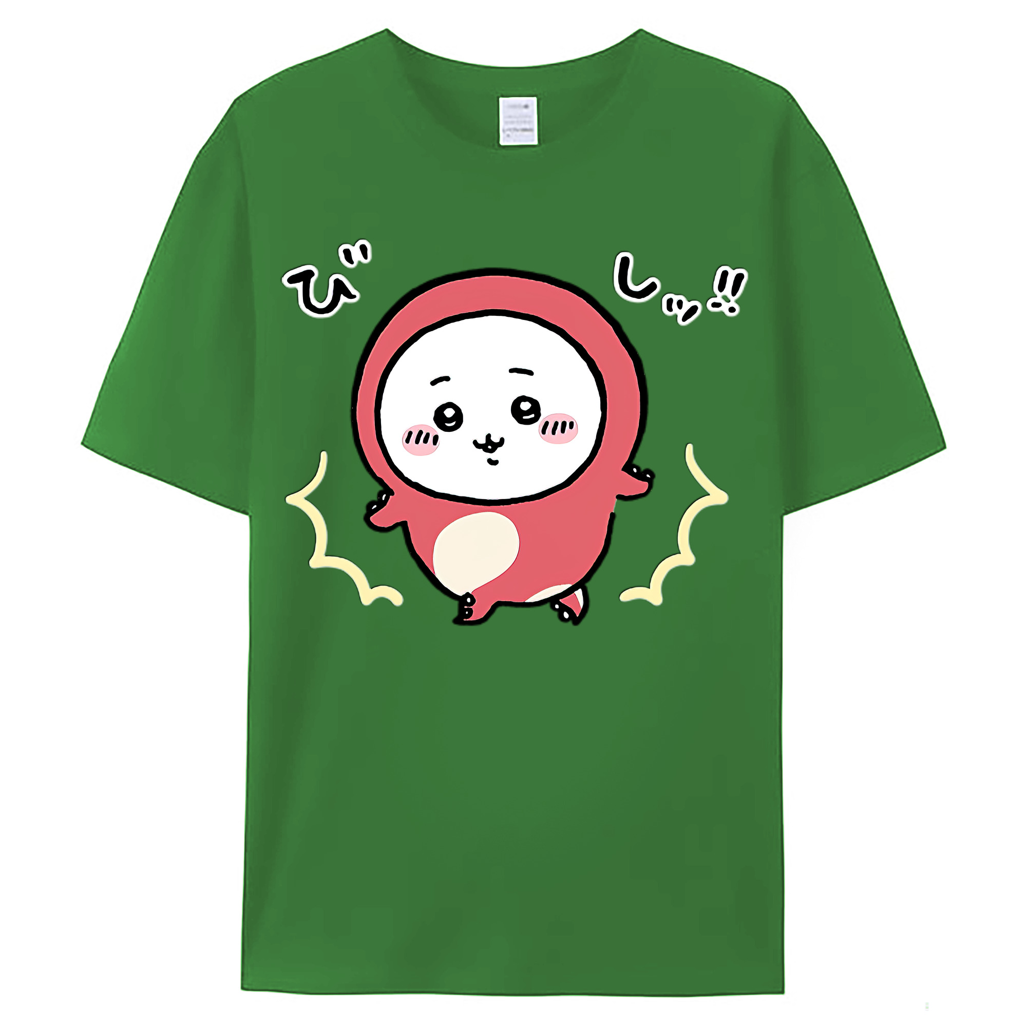 （画像用） ちいかわ ちいかわ Chii-kawa chiikawa レディースカジュアルプリントTシャツ（綿100％）